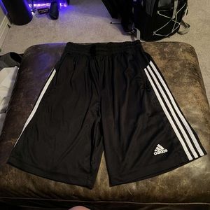 Black adidas shorts